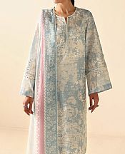 Jazmin Off White/Light Blue Lawn Suit- Pakistani Lawn Dress