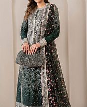 Jazmin Dark Jungle Green Silk Suit- Pakistani Chiffon Dress