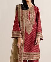 Merlot Raw Silk Suit