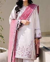 Grey/Pink Rose Lawn Suit