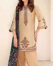 Jazmin Tan Lawn Suit- Pakistani Designer Lawn Suits