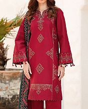 Jazmin Wine Red Lawn Suit- Pakistani Lawn Dress