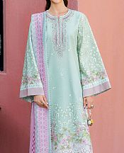 Jazmin Light Green Lawn Suit- Pakistani Lawn Dress