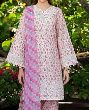 Jazmin Ivory/Lavender Lawn Suit- Pakistani Designer Lawn Suits