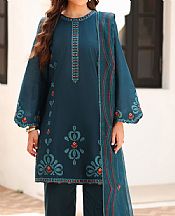 Jazmin Teal Lawn Suit- Pakistani Designer Lawn Suits