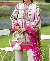 Jazmin White/Pink Lawn Suit- Pakistani Lawn Dress