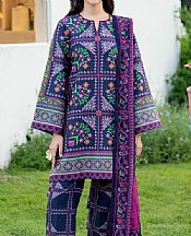 Jazmin Navy Blue Lawn Suit- Pakistani Lawn Dress