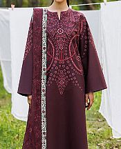 Jazmin Plum Lawn Suit- Pakistani Lawn Dress