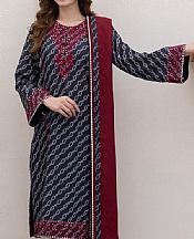 Jazmin Black Slub Suit- Pakistani Winter Dress