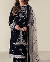 Navy Blue Velvet Suit