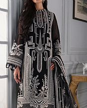 Black Khaadi Net Suit- Pakistani Chiffon Dress
