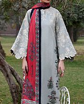 Jugnu Grey Khaddar Suit- Pakistani Winter Clothing
