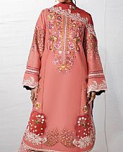Jugnu Tea Pink Cotton Suit- Pakistani Lawn Dress