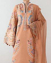 Jugnu Peach Cotton Suit- Pakistani Lawn Dress