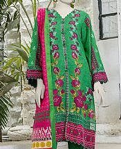 Junaid Jamshed Green Khaddar Suit- Pakistani Winter Clothing