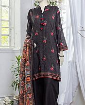 Junaid Jamshed Black Doria Suit- Pakistani Winter Dress