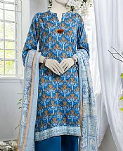Junaid Jamshed Royal Blue Doria Suit- Pakistani Winter Clothing