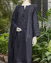 Junaid Jamshed Black Jacquard Suit- Pakistani Winter Clothing