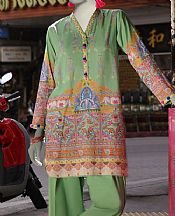 Junaid Jamshed Mint Green Lawn Suit (2 Pcs)- Pakistani Designer Lawn Suits