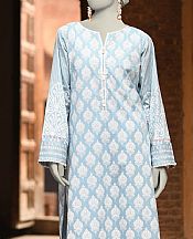 Junaid Jamshed Baby Blue Lawn Suit (2 Pcs)- Pakistani Designer Lawn Suits