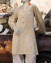 Junaid Jamshed Ivory Cambric Kurti- Pakistani Designer Lawn Suits