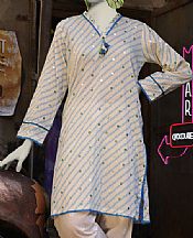 Junaid Jamshed Ivory Cambric Kurti- Pakistani Lawn Dress