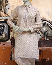Junaid Jamshed Ivory Cambric Kurti- Pakistani Designer Lawn Suits
