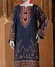 Junaid Jamshed Navy Lawn Suit (2 Pcs)- Pakistani Lawn Dress