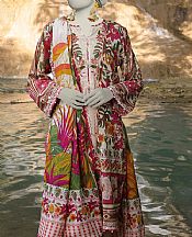 Junaid Jamshed Multicolor Lawn Suit (2 Pcs)- Pakistani Lawn Dress