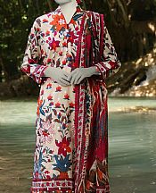 Junaid Jamshed Multicolor Lawn Suit (2 Pcs)- Pakistani Designer Lawn Suits