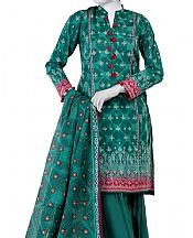 Junaid Jamshed Teal Lawn Suit- Pakistani Designer Lawn Suits