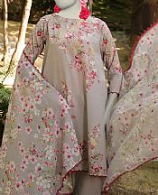 Junaid Jamshed Grey Lawn Suit- Pakistani Designer Lawn Suits