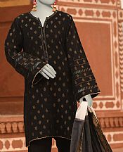 Junaid Jamshed Black Lawn Suit (2 Pcs)- Pakistani Designer Lawn Suits