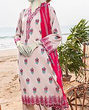 Junaid Jamshed Dusty Pink Lawn Suit (2 Pcs)- Pakistani Lawn Dress