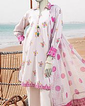 Junaid Jamshed Baby Pink Lawn Suit (2 Pcs)- Pakistani Designer Lawn Suits