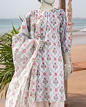 Junaid Jamshed Light Grey Lawn Suit (2 Pcs)- Pakistani Lawn Dress
