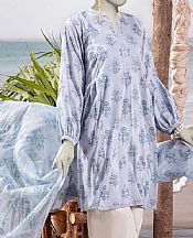 Junaid Jamshed Cadet Blue Lawn Suit (2 Pcs)- Pakistani Designer Lawn Suits