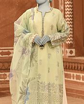 Junaid Jamshed Light Green Lawn Suit (2 Pcs)- Pakistani Lawn Dress