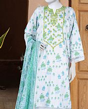 Junaid Jamshed White Lawn Suit- Pakistani Lawn Dress