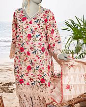 Junaid Jamshed Peach Lawn Suit- Pakistani Lawn Dress