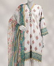 Junaid Jamshed White Dobby Suit (2 Pcs)- Pakistani Winter Clothing