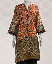 Junaid Jamshed Multicolor Khaddar Suit (2 Pcs)- Pakistani Winter Dress