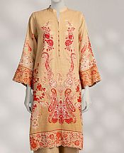 Junaid Jamshed Beige Khaddar Suit (2 Pcs)- Pakistani Winter Clothing