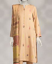 Junaid Jamshed Ivory Linen Suit- Pakistani Winter Dress