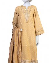 Sand Gold Lawn Suit- Pakistani Designer Lawn Dress