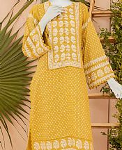 Junaid Jamshed Mustard Lawn Suit (2 Pcs)- Pakistani Designer Lawn Suits