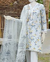Junaid Jamshed Grey Cambric Suit- Pakistani Winter Dress