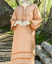 Junaid Jamshed Peach Jacquard Suit (2 Pcs)- Pakistani Winter Dress