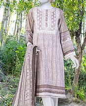 Junaid Jamshed Beige Cambric Suit (2 Pcs)- Pakistani Winter Dress