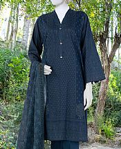 Junaid Jamshed Navy Cambric Suit (2 Pcs)- Pakistani Winter Dress